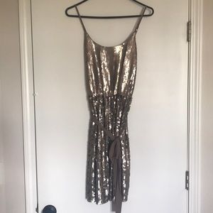 Champagne Sequin Dress